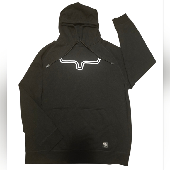 Kimes Ranch Black Hoodie Unisex Western Pullover Sweatshirt - Picture 2 of 7
